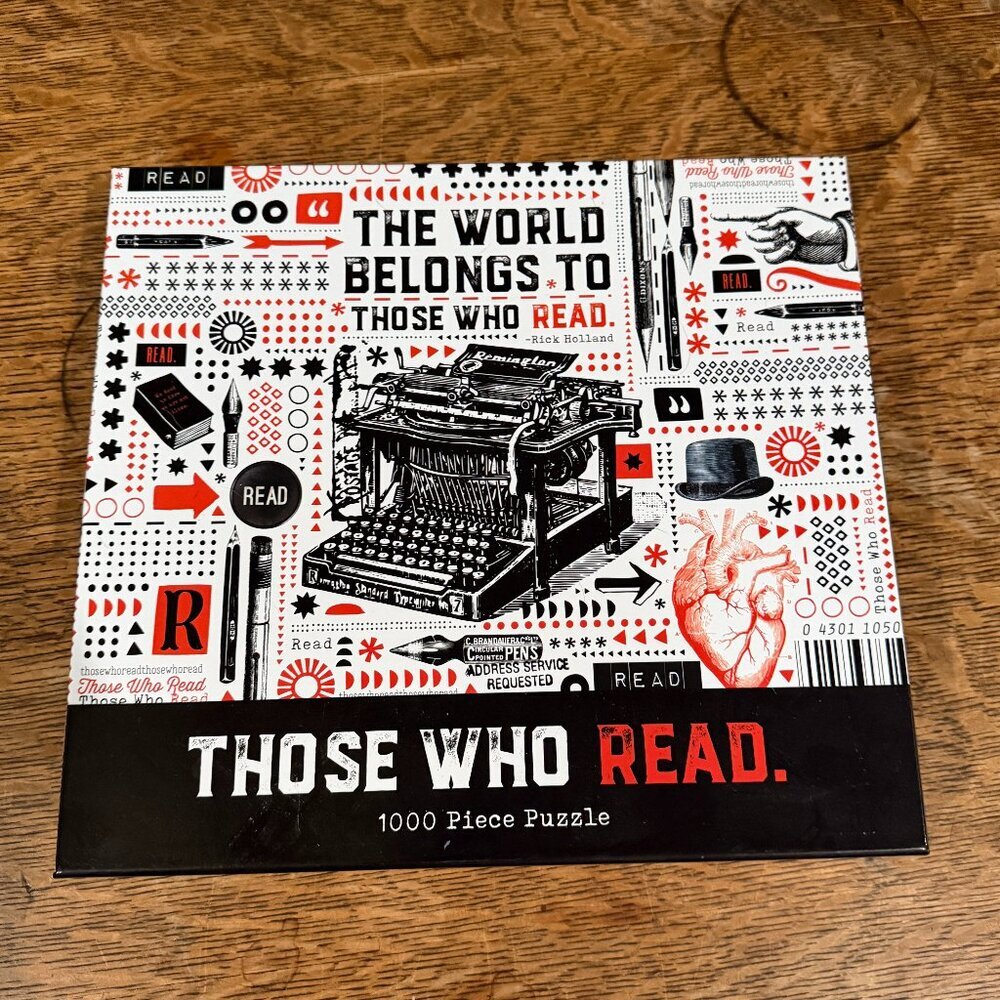 Gibbs Smith Reader's Literary High Quality Jigsaw Puzzle 1000 Piece